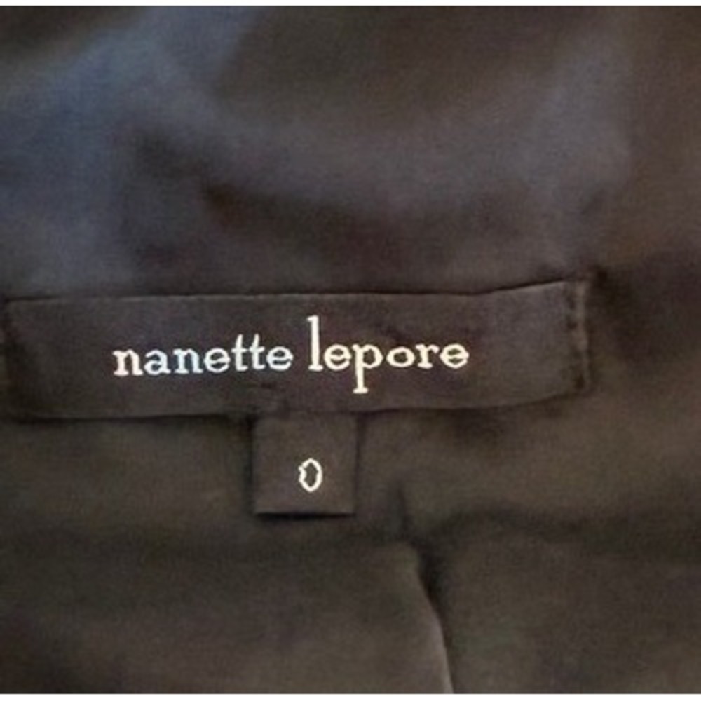VTG Nanette Lepore Silk Cotton Print Silk Blend Fit & Flare Dress Size 0 - Picture 3 of 11
